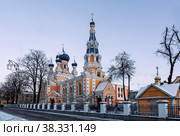 View of the Fraternal Church of St. Nicholas in the city of Brest in winter. Republic of Belarus (2014 год). Стоковое фото, фотограф Наталья Волкова / Фотобанк Лори