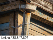 metal gutter on the roof of a residential building. Стоковое фото, фотограф Поликарпов Владимир Владимирович / Фотобанк Лори
