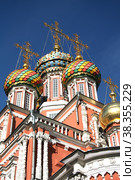 Рождественская (Строгановская) церковь, Нижний Новгород (2012 год). Стоковое фото, фотограф Татьяна Цибушок / Фотобанк Лори