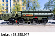 Russian anti-aircraft missile system (SAM) S-400 Triumph (2021 год). Редакционное фото, фотограф FotograFF / Фотобанк Лори