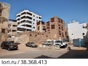 Jeddah, Saudi Arabia - 09 Mar 2020: The vintage house in Al-balad district, Jeddah, Saudi Arabia. Редакционное фото, фотограф Сергей Стрелков / Фотобанк Лори