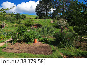 Hobbiton, New Zealand - 15 Dec 2018. Hobbiton is theme Park in New Zealand. Редакционное фото, фотограф Сергей Стрелков / Фотобанк Лори