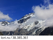 Nature of Hooker valley, New Zealand. Стоковое фото, фотограф Сергей Стрелков / Фотобанк Лори