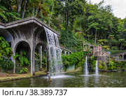 Landscape Monte Palace Tropican Garden. Funchal, Madeira island, Portugal. (2012 год). Стоковое фото, фотограф Михаил Аккуратoв / Фотобанк Лори