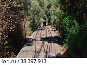 Telepherique, the cable way on San Cristobal Hill, Santiago, Chile (2019 год). Стоковое фото, фотограф Сергей Стрелков / Фотобанк Лори