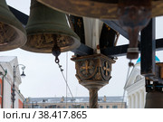 Колокола на колокольне Казанско-Богородицкого монастыря (2020 год). Стоковое фото, фотограф Pukhov K / Фотобанк Лори