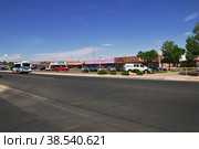 Paige, United States - 07 Jul 2017: The center of Paige city, Arizona, USA. Редакционное фото, фотограф Сергей Стрелков / Фотобанк Лори
