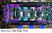 Торговый центр Европа на станции Киевская в Москве / Beautiful illumination in interior of shopping center Europe at Kievskaya station. Moscow. Russia (2022 год). Редакционное видео, видеограф Сергей Пристяжнюк (Serg Zastavkin) / Фотобанк Лори