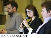 Круглый стол "Развитие агропромышленной отрасли. Практика финансирования" (2022 год). Стоковое фото, фотограф Александр С. Курбатов / Фотобанк Лори