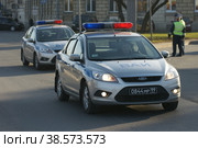 Россия. Санкт-Петербург. Служебный специальный транспорт. Автомобиль военной автоинспекции (ВАИ). Russia. Saint-Petersburg. Special service transport. The car of the military traffic inspectorate (VAI). (2010 год). Редакционное фото, фотограф Алексей Смышляев / Фотобанк Лори