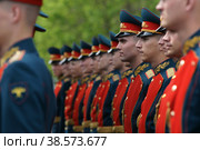 Россия. Москва. Военнослужащие отдельного комендантского Преображенского полка. Russia. Moscow. Military personnel of the separate commandant's Preobrazhensky regiment. (2012 год). Редакционное фото, фотограф Алексей Смышляев / Фотобанк Лори