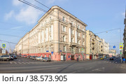 Street Staraya Basmannaya. Russia, Moscow (2015 год). Редакционное фото, фотограф Belikart / Фотобанк Лори