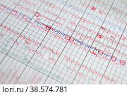 Россия. Санкт-Петербург. Школьное образование. Журнал отметок успеваемости класса. Russia. Saint-Petersburg. School education. Log of the grades of the class. (2016 год). Редакционное фото, фотограф Алексей Смышляев / Фотобанк Лори