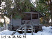 Chapel of Alexander Svirsky. Republic of Karelia, Pitkyarantsky district, Kharlusk rural settlement. (2018 год). Стоковое фото, фотограф Photojuli / Фотобанк Лори