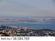 The view of Jounieh, Lebanon (2017 год). Стоковое фото, фотограф Сергей Стрелков / Фотобанк Лори