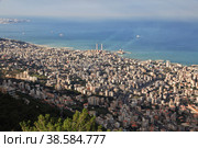 The view of Jounieh, Lebanon (2017 год). Стоковое фото, фотограф Сергей Стрелков / Фотобанк Лори