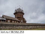 Church of the Transfiguration of the Lord on Kizhi Island, Russia, Republic of Karelia (2014 год). Редакционное фото, фотограф Photojuli / Фотобанк Лори