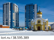 New Church of saints Cyril and Methodius (2019 год). Стоковое фото, фотограф Ольга Остроухова / Фотобанк Лори