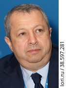 Russia. Saint-Petersburg. The XIX International Economic Forum in St. Petersburg (SPIEF). Zakhar Smushkin, Chairman of the Board of Directors of START Development Management Company CJSC. Россия. Санкт-Петербург. XIX Международный экономический форум в Санкт-Петербурге (ПМЭФ). Председатель совета директоров ЗАО УК СТАРТ Девелопмент Захар Смушкин. (2015 год). Редакционное фото, фотограф Алексей Смышляев / Фотобанк Лори