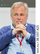 Russia. Saint-Petersburg. XXIII St. Petersburg International Economic Forum 2019. SPIEF 2019 participants. Evgeny Kaspersky, Russian programmer, owner of Kaspersky Lab. Россия. Санкт-Петербург. XXIII Петербургский международный экономический форум 2019. Участники ПМЭФ-2019. Евгений Касперский, российский программист, владелец Лаборатория Касперского. Редакционное фото, фотограф Алексей Смышляев / Фотобанк Лори