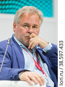 Russia. Saint-Petersburg. XXIII St. Petersburg International Economic Forum 2019. SPIEF 2019 participants. Evgeny Kaspersky, Russian programmer, owner of Kaspersky Lab. Россия. Санкт-Петербург. XXIII Петербургский международный экономический форум 2019. Участники ПМЭФ-2019. Евгений Касперский, российский программист, владелец Лаборатория Касперского. Редакционное фото, фотограф Алексей Смышляев / Фотобанк Лори