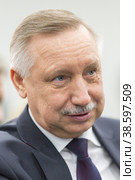 Russia. Saint-Petersburg. XXIII St. Petersburg International Economic Forum 2019. SPIEF 2019 participants. Alexander Beglov. Россия. Санкт-Петербург. XXIII Петербургский международный экономический форум 2019. Участники ПМЭФ-2019. Александр Беглов. Редакционное фото, фотограф Алексей Смышляев / Фотобанк Лори