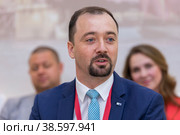 Россия. Санкт-Петербург. Директор филиала Северо-Запад Российско-Германской Внешнеторговой палаты Владимир Никитенко. Russia. Saint-Petersburg. Vladimir Nikitenko, Director of the North-West branch of the Russian-German Chamber of Foreign Trade. (2021 год). Редакционное фото, фотограф Алексей Смышляев / Фотобанк Лори