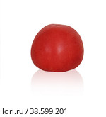 Fresh red tomato isolated on a white background. Стоковое фото, фотограф Светлана Качанова / Фотобанк Лори