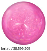 Pink pearl. Close-up isolated illustration. Decoration. a magic ball. Стоковая иллюстрация, иллюстратор Светлана Качанова / Фотобанк Лори