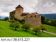 View of Vaduz castle, Liechtenstein. Стоковое фото, фотограф Яков Филимонов / Фотобанк Лори