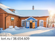 Музей Русские Валенки, Никольская улица, город Мышкин, Ярославская область (2023 год). Редакционное фото, фотограф Baturina Yuliya / Фотобанк Лори