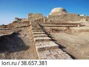 Mohenjo daro ruins close Indus river in Larkana district, Sindh, Pakistan (2021 год). Стоковое фото, фотограф Сергей Стрелков / Фотобанк Лори