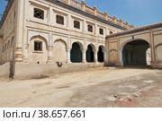 Sheesh Mahal, Shahi Palace of Kotdiji close Kot Diji Fort in Khairpur District, Pakistan (2021 год). Стоковое фото, фотограф Сергей Стрелков / Фотобанк Лори