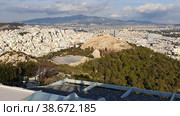 Вид с горы Ликавитос на Афины. Аттика. Греция (2023 год). Стоковое фото, фотограф lana1501 / Фотобанк Лори