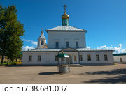 Собор Сошествия Святого Духа в Боровичском Свято-Духовом монастыре. Боровичи, Россия (2018 год). Стоковое фото, фотограф Pukhov K / Фотобанк Лори