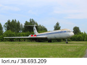 Самолёт Ил-62 в Ульяновском музее гражданской авиации (2021 год). Редакционное фото, фотограф Иван Дуплик / Фотобанк Лори
