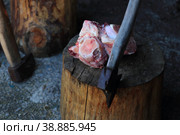 Кости распиленные и замороженные. Еда для собаки. Стоковое фото, фотограф Анатолий Матвейчук / Фотобанк Лори