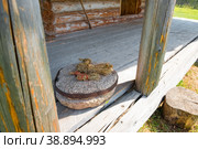 Соломенные игрушки - амулеты на старом камне с мельницы. Стоковое фото, фотограф Pukhov K / Фотобанк Лори