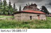 Exterior view to Saints Constantine and Helen Church , Ohrid, North Macedonia (2017 год). Стоковое фото, фотограф Сергей Майоров / Фотобанк Лори