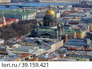 Санкт-Петербург. Исаакиевский собор. Вид сверху. (2021 год). Стоковое фото, фотограф Александр Тарасенков / Фотобанк Лори