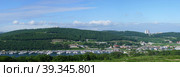 Panorama of the landscape overlooking the Bay of Ulysses. Стоковое фото, фотограф Виктория Кольцова / Фотобанк Лори