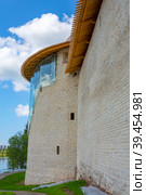 A fragment of the facade of the restored Varlaamovskaya Corner Tower of the Roundabout City (2019 год). Редакционное фото, фотограф Ольга Остроухова / Фотобанк Лори