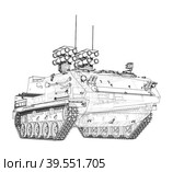 Anti-tank armored car. Стоковая иллюстрация, иллюстратор Кирилл Черезов / Фотобанк Лори