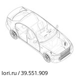 Electromobile. 3d illustration. Стоковая иллюстрация, иллюстратор Кирилл Черезов / Фотобанк Лори
