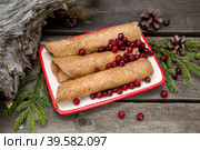 Сульчинат с пшенной кашей. Рецепты карельской кухни. Стоковое фото, фотограф Наталья Осипова / Фотобанк Лори