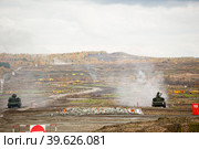 Antiaircraft gun missile systems in action (2013 год). Редакционное фото, фотограф Сергей Буторин / Фотобанк Лори