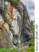 Ancient petroglyphs near Kucherla. Mountain Altai. Стоковое фото, фотограф Сергей Буторин / Фотобанк Лори