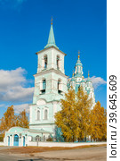 Church of the Transfiguration.N.Sinyachikha.Russia (2013 год). Стоковое фото, фотограф Сергей Буторин / Фотобанк Лори