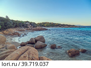 Capriccioli beach in Costa Smeralda. Стоковое фото, фотограф Татьяна  Бральнина / Фотобанк Лори