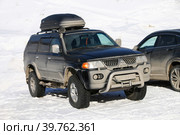 Mitsubishi Pajero Sport (2023 год). Редакционное фото, фотограф Art Konovalov / Фотобанк Лори